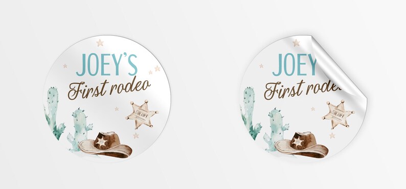 Sticker Chart For Kids Rodeo Personalized First Rodeo Stickers: Wild West Party Favors - Etsy