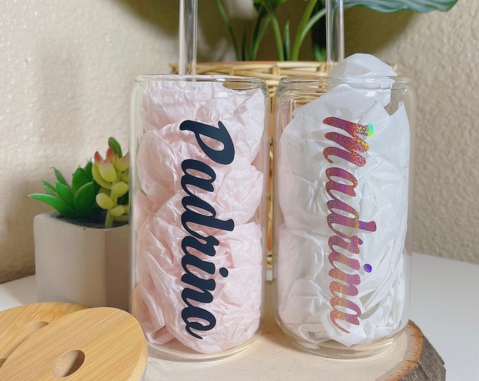 Aazon.co | Qinyoung 7 Pcs Godparents Gift Will You Be Y Godother Godfather Proposal Gift Set - View #10