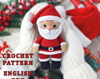 Сrochet Muster in Englisch Santa Claus