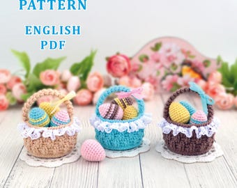 Сrochet Anleitung in Englisch Ostern Korb PDF