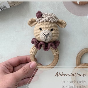 Lamb Sheep Crochet Rattle Baby Toy Pattern PDF - Etsy