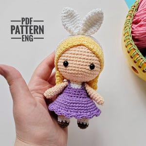 Crochet Pattern Easter Bunny Doll English PDF Amigurumi Easter Decoration Ideas Animal Tutorial