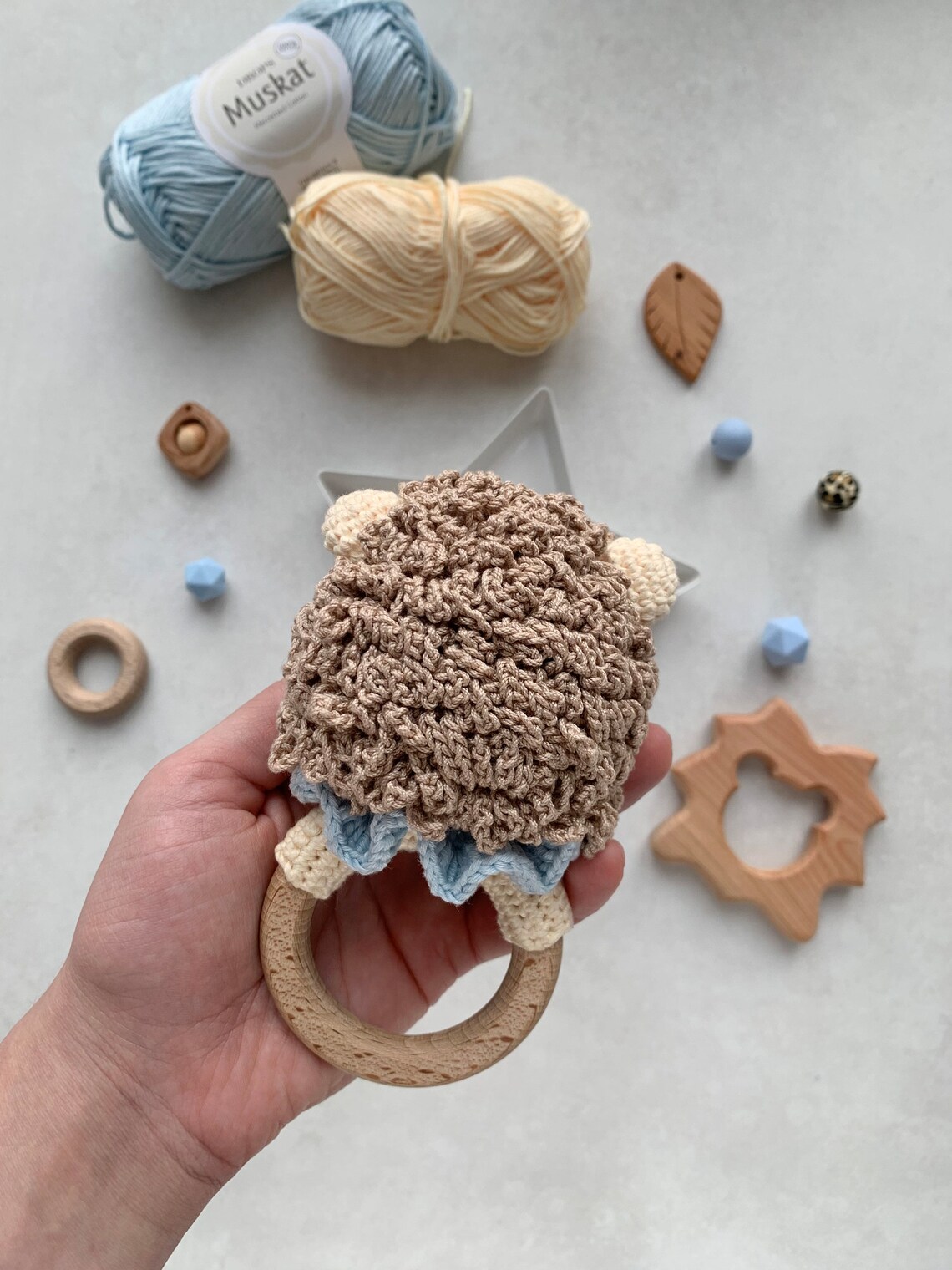 Lion Crochet Rattle Baby Toy Pattern PDF - Etsy