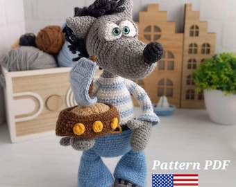 English crochet pattern Sea Wolf