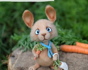 Crochet pattern toy Hare. PDF amigurumi pattern in English.
