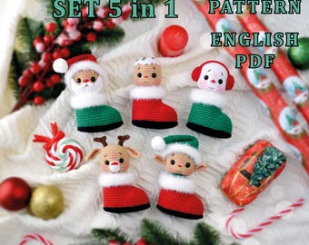 Сrochet Muster in Englisch Weihnachtsbaum Spielzeug