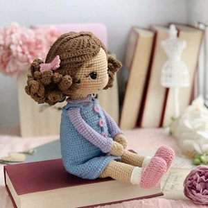 Crochet pattern sweet and beautiful doll in the outfit. ENG PDF Amigurumi pattern zdjęcie 5