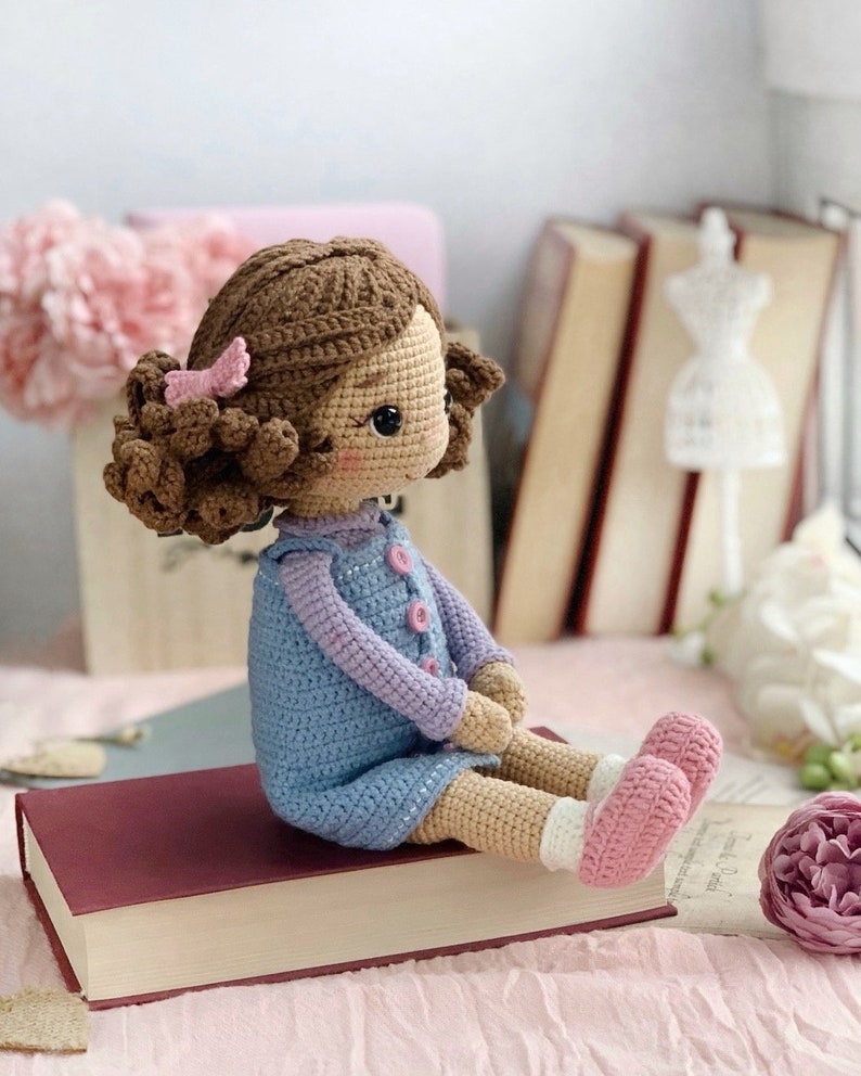 Crochet pattern sweet and beautiful doll in the outfit. ENG PDF Amigurumi pattern zdjęcie 5