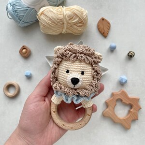 Lion Crochet Rattle Baby Toy Pattern PDF - Etsy