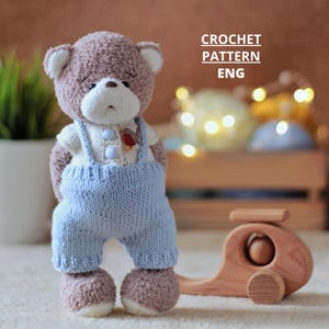 Virkat nallebjörnsmönster: Amigurumi-stickkläder (PDF-handledning)