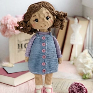 Crochet pattern sweet and beautiful doll in the outfit. ENG PDF Amigurumi pattern zdjęcie 3