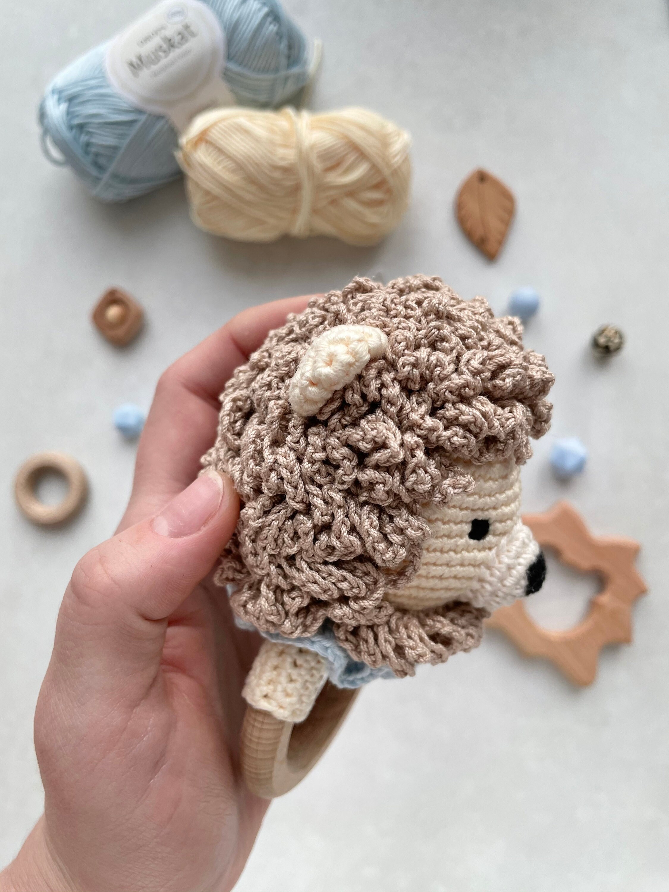 Lion Crochet Rattle Baby Toy Pattern PDF - Etsy