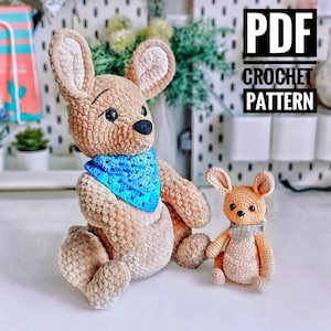 Känguru Amigurumi Häkelanleitung Stofftier Stofftier Anleitung