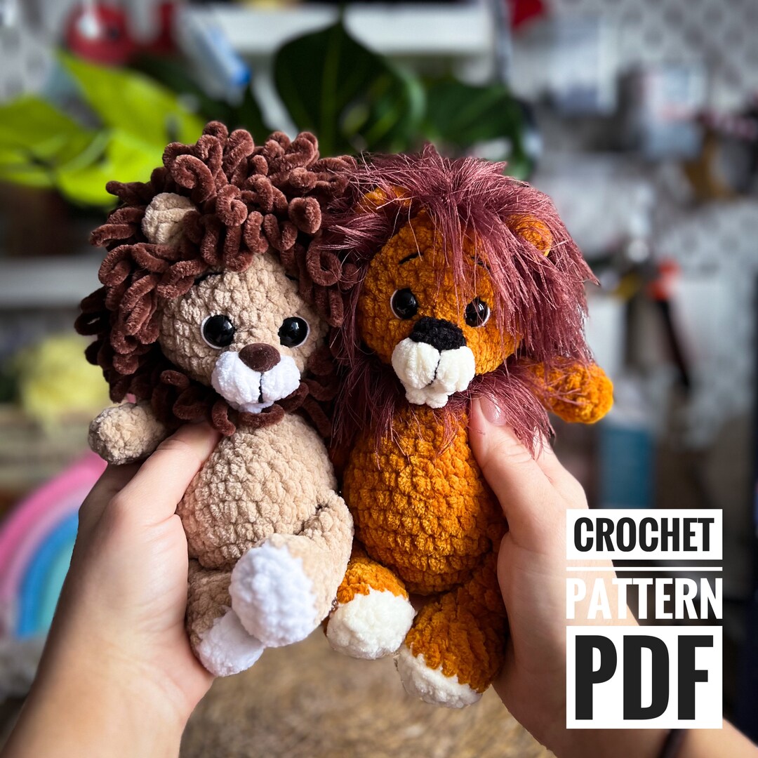Crochet Baby Lion Plushie Pattern Amigurumi - Etsy