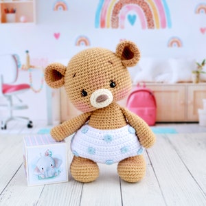 Motif rochet en anglais Petit ours image 7