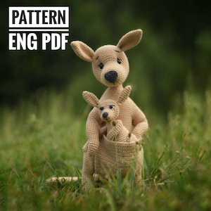 Kangaroo and her Baby Häkelanleitung Englisch pdf
