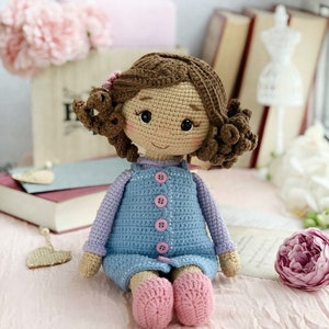 Crochet pattern sweet and beautiful doll in the outfit. ENG PDF Amigurumi pattern zdjęcie 2