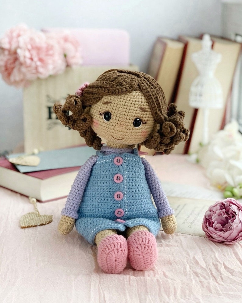 Crochet pattern sweet and beautiful doll in the outfit. ENG PDF Amigurumi pattern zdjęcie 2