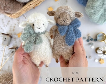 Little sheep toy crochet pattern PDF