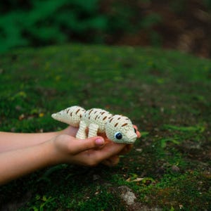 PATTERN Crochet Lizard Low-sew Amigurumi, Crochet Leopard Gecko Pattern ...