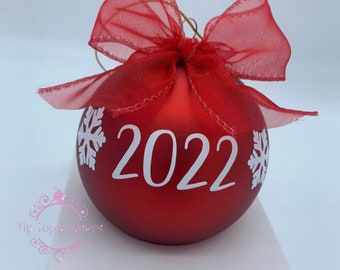 2023 christmas decoration bauble | Christmas ornament | Yearly bauble | Annual Bauble |  Tip Top Toppers