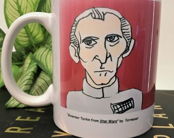 Mug Printed with Drawing of Grand Moff Tarkin by Vermont