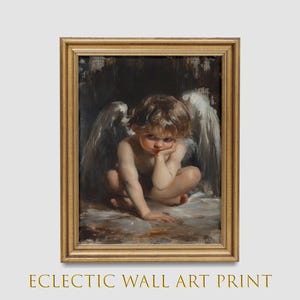 Renaissance Cherub Print: Angelic Child Wall Art (Digital Download)