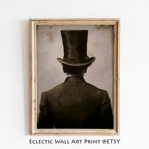 Victorian Gothic Man Portrait Print: Dark Academia Decor (Digital Download)