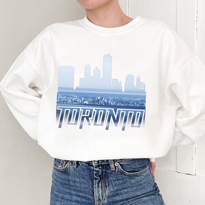 Blue Toronto Skyline Sweatshirt, Toronto Lovers Gift, Canadian Gift, Toronto, Canadian Sweatshirt, Toronto Canada Shirt, Toronto Sweatshirt