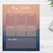 Digital Download Weekly Prayer Schedule Printable 8x10 Editable Prayer ...
