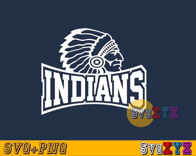 Indians Mascot Svg Indians Svg Indians Png Indians File - Etsy