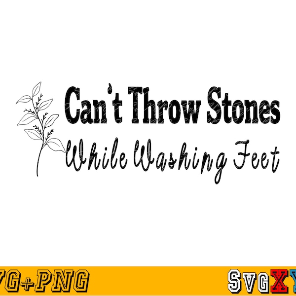 Throw Stones Washing Feet Etsy