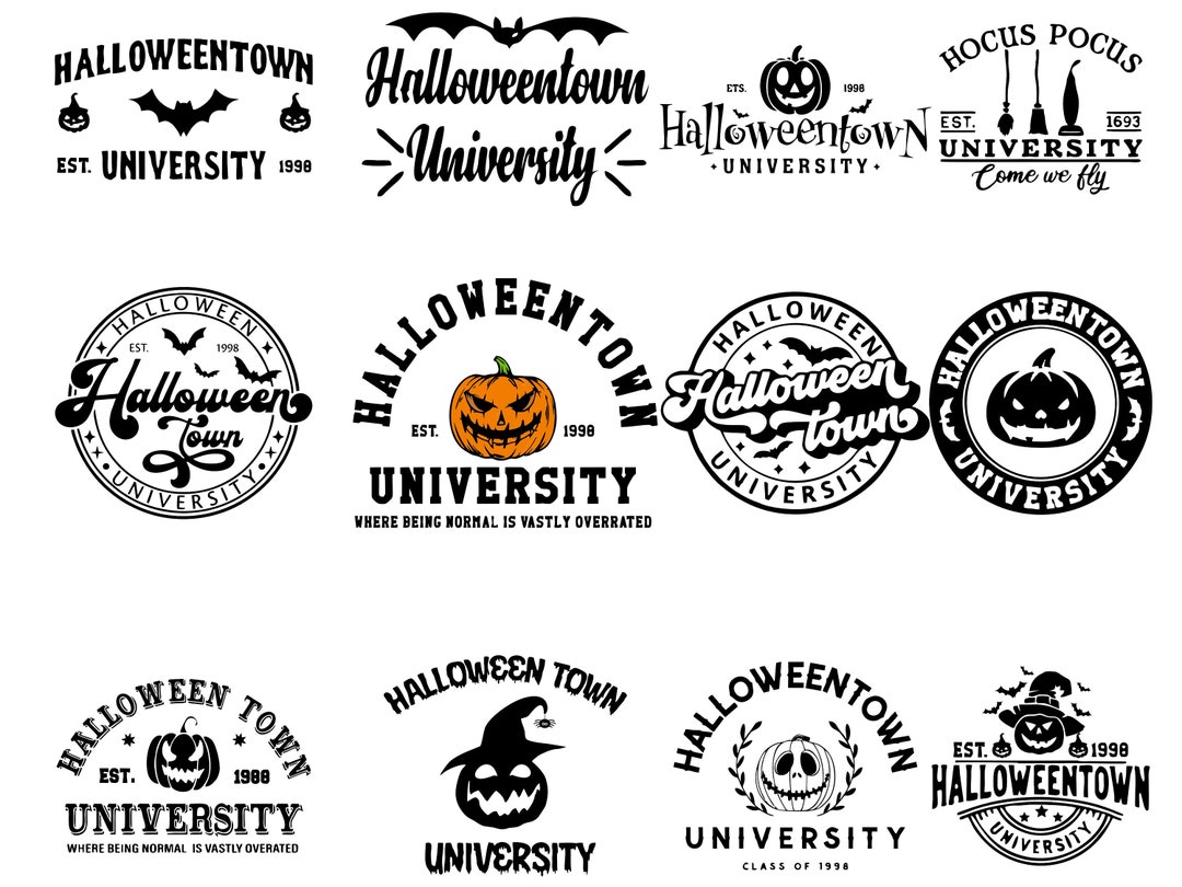 Halloweentown svg bundel Halloweentown png Halloweentown Etsy België