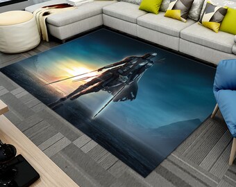 Star Wars Rug: Non-Slip Movie Room Decor, Area Rug, Living Room Carpet, Home Decor Gift, Special Style Rug, Modern Floor Mat, Washable Rug