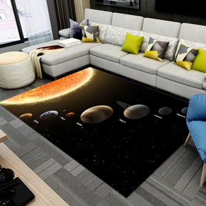 Planets Rug, Galaxy Rug, Space Rug, Colorful Rug, Home Decor, Non Slip Rug, Soft Rug,  Carpet, Rugs For Living Room, Rug Runner, Rugarts