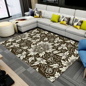 Flower Pattern Rug, Green Rug, Ethnic Rug, Colorful Rug, Home Decor, Carpet, Rugs For Living Room, Rug Runner, Rugarts, Rugs for bedroom
