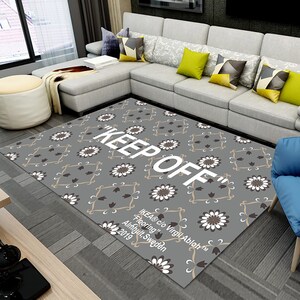Flower Patterned Rug,Keep Off Rug,Keep Off,Home Decor,Wohnaccessoires,Rugs For Living Room,Modern Area Rug,Easy to Clean, Non-Slip Rug