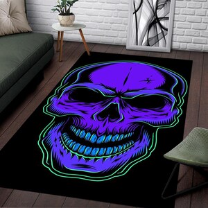 Skull Rug, Design Rug, Colorful Rug, Home Decor, Carpet, Rugs For Living Room, Rug Runner, Rugarts, Rugs for bedroom