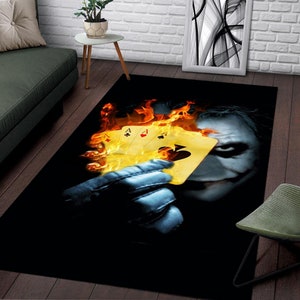Alfombra Joker, Alfombra De Diseño, Alfombra Moderna, Alfombra Colorida, Decoración Del Hogar, Alfombra, Alfombras Para Sala De Estar, Alfombra De Corredor, Rugarts, Alfombras Para Dormitorio