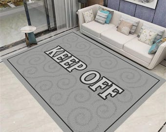 Keep Off Area Rug, Modern Non Slip Carpet, Custom Personalized Gift, Area Rug, Living Room Carpet, Home Decor , Special Style Rug, Floor Mat