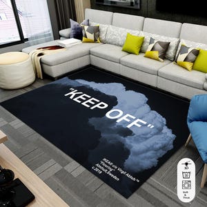 Tappeto Keep Off Cloud, tappeto moderno astratto, antiscivolo, tappeto, tappeto per soggiorno, regalo di arredamento per la casa, tappeto in stile speciale, zerbino moderno