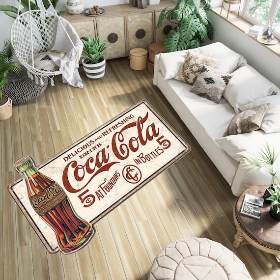 コカコーラ マルチカバー ソファカバー ヴィンテージラグ 180x123
