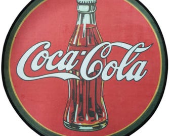 コカ・コーラ ラウンドラグ：レトロなコカ・コーラデザイン、ソフト