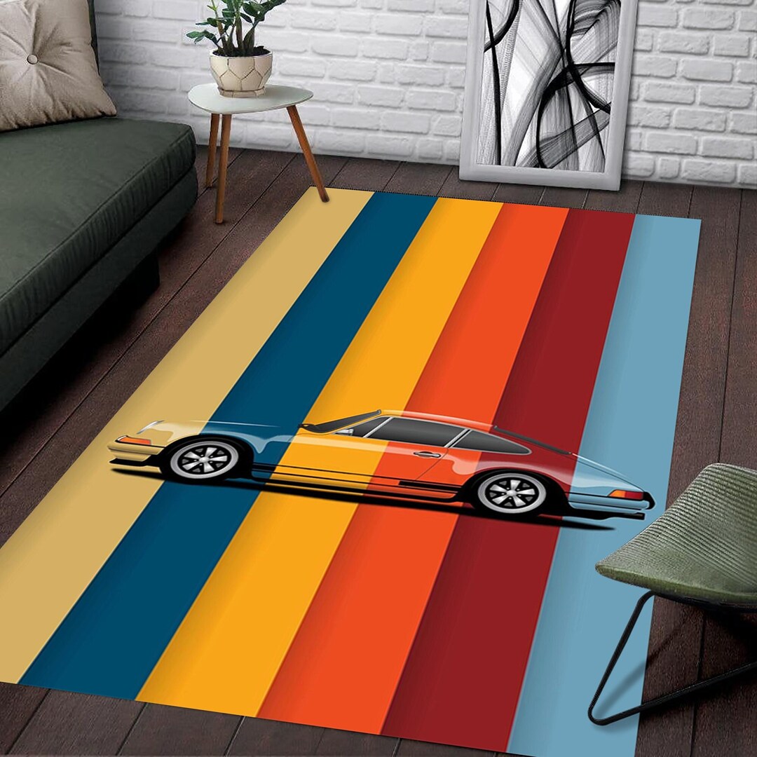 Modern Carpet, Design Car Rug, Rainbow Rug, Colorful Rug, Home Decor ...
