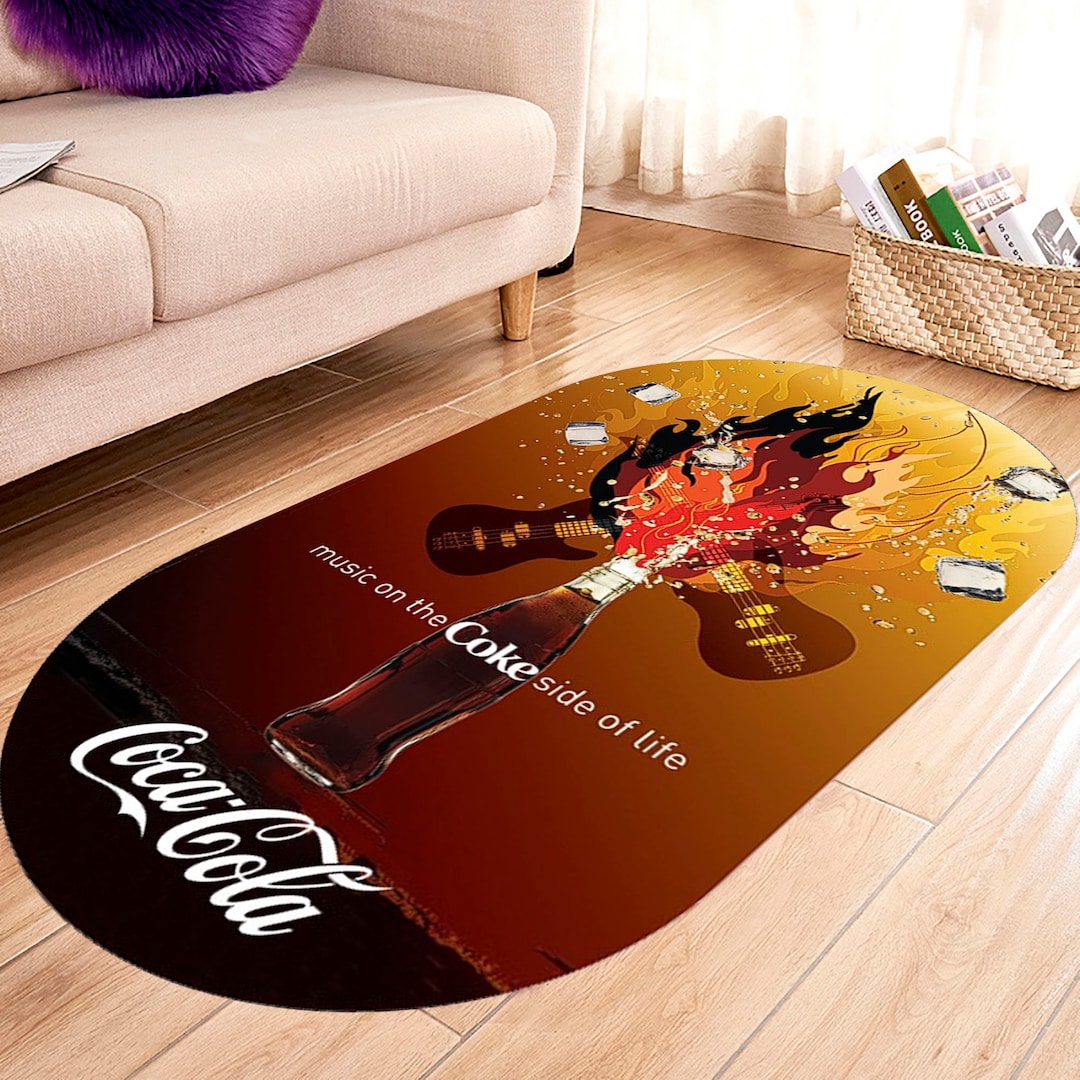 Coca Cola Rug, Rug,gift, Legendary Drink Rug,gift for Her, Drink Rug ...