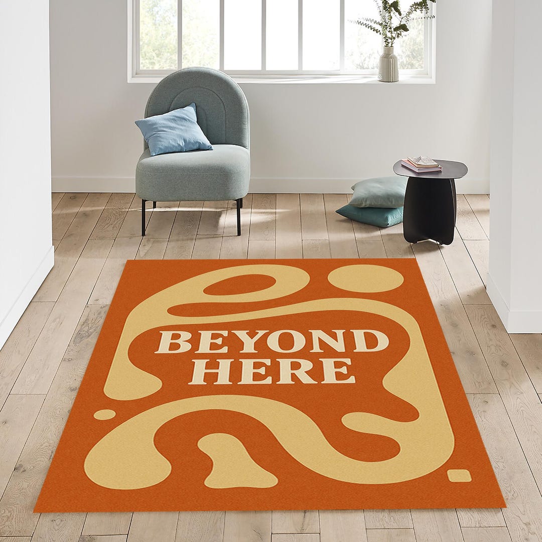 Abstract Hypebeast Rug: Modern Soft Style Room Decor, Area Rug, Living ...