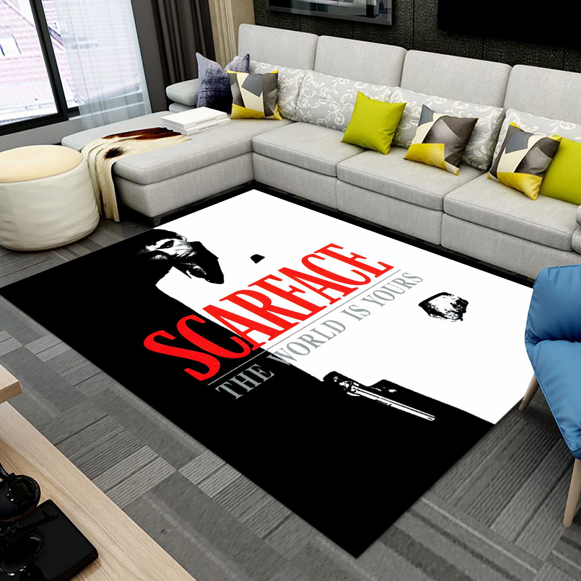 Scarface Area Rug - Etsy Scarface Area Rug - Etsy