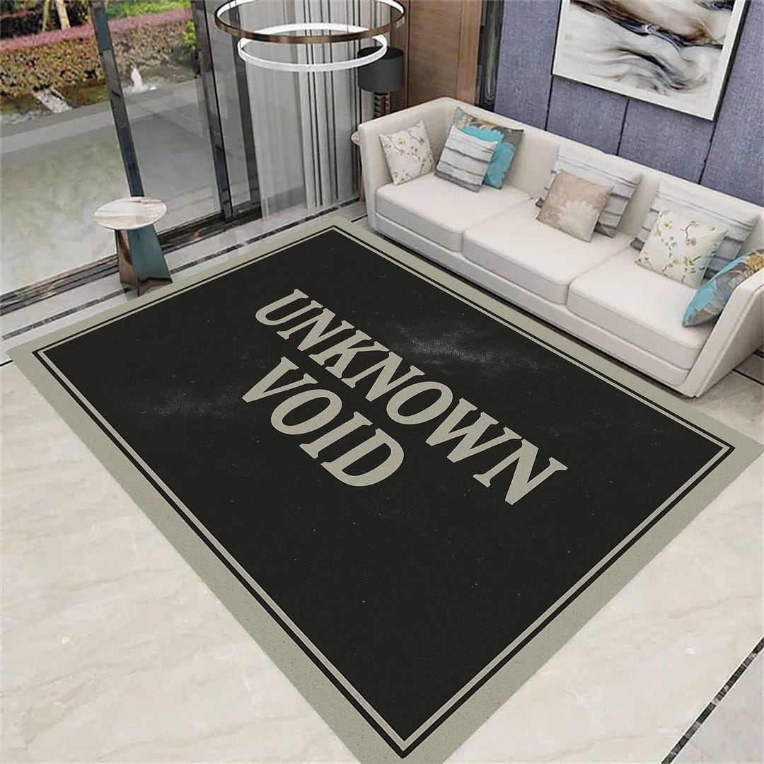 Unknown Void Rug, Modern Living Room Decor, Non-slip Area Rug, Area Rug ...