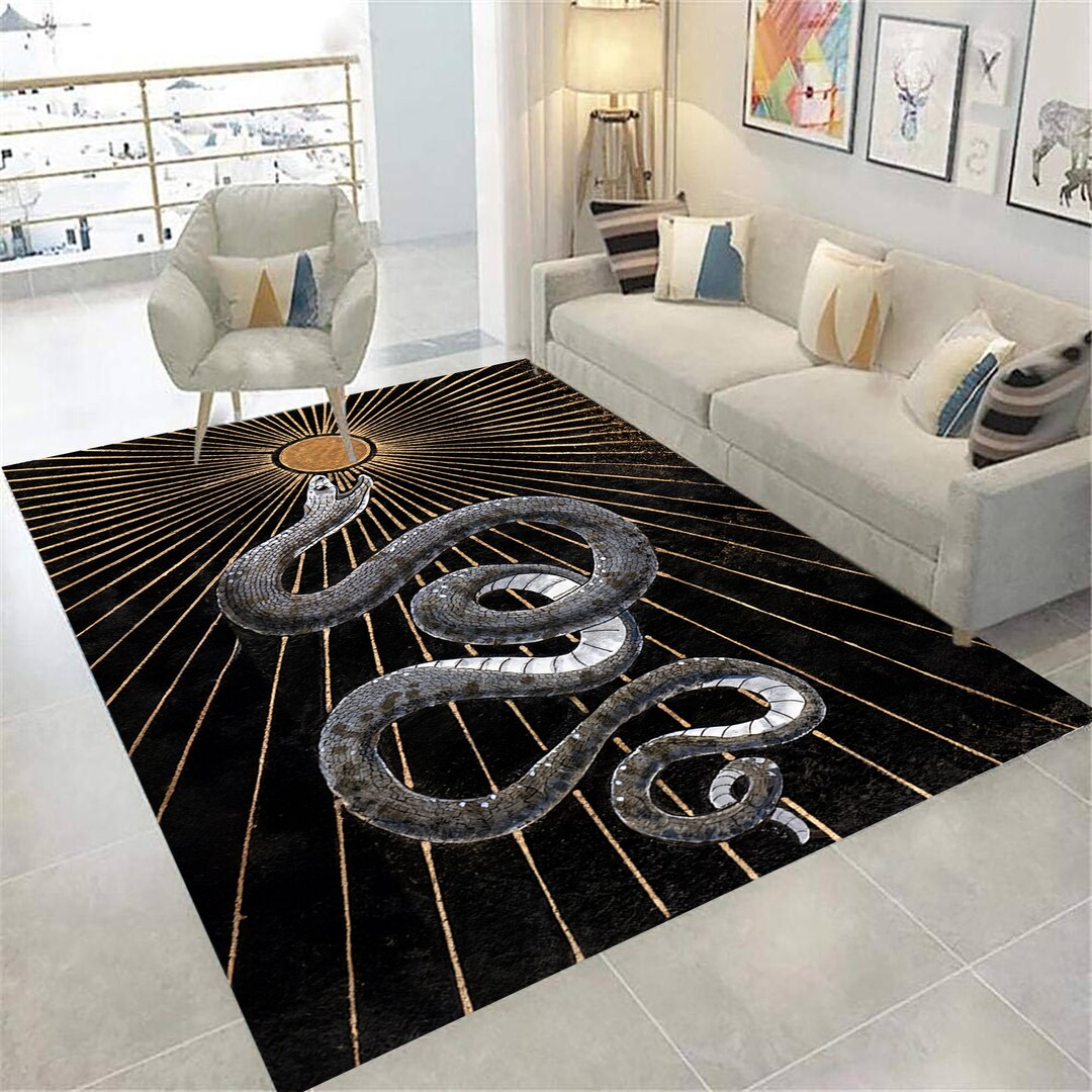 Dragon Carpet,snake Pattern,snake Ruggable,sun Pattern,japanese Art