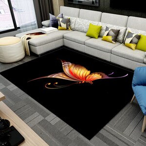 Butterfly Rug, Aesthetic Rug, Animal Rug, Colorful Rug, Home Decor, Carpet, Rugs For Living Room, Rug Runner, Rug arts, Rugs for bedroom